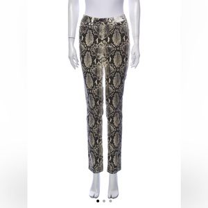Size 8/M Karen Millen snakeskin print skinny leg pants